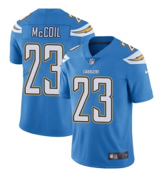 Men's Nike Los Angeles Chargers #23 Dexter McCoil Electric Blue Alternate Vapor Untouchable Limited Player NFL Jersey