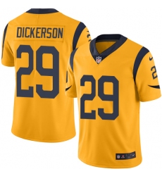 Men's Nike Los Angeles Rams #29 Eric Dickerson Limited Gold Rush Vapor Untouchable NFL Jersey