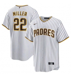 Men's San Diego Padres #22 Mason Miller White Cool Base Stitched Baseball Jersey