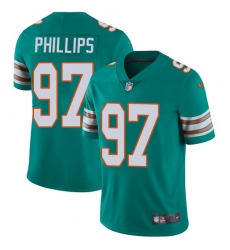 Youth Nike Miami Dolphins #97 Jordan Phillips Aqua Green Alternate Vapor Untouchable Limited Player NFL Jersey
