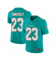 Men's Miami Dolphins #23 Cordrea Tankersley Aqua Green Team Color Vapor Untouchable Limited Player Football Jersey