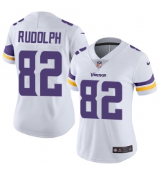 Women's Nike Minnesota Vikings #82 Kyle Rudolph White Vapor Untouchable Limited Player NFL Jersey