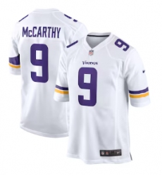 Men's Minnesota Vikings #9 J.J. McCarthy Nike White Game Jersey