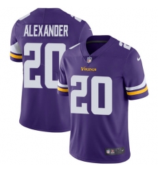 Men's Nike Minnesota Vikings #20 Mackensie Alexander Purple Team Color Vapor Untouchable Limited Player NFL Jersey
