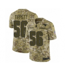 Youth Nike New England Patriots #56 Andre Tippett Limited Camo 2018 Salute to Service NFL Jersey