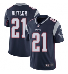 Men's Nike New England Patriots #21 Malcolm Butler Navy Blue Team Color Vapor Untouchable Limited Player NFL Jersey