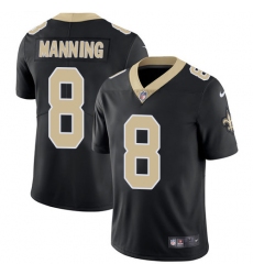 Youth Nike New Orleans Saints #8 Archie Manning Black Team Color Vapor Untouchable Limited Player NFL Jersey