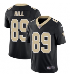 Men's Nike New Orleans Saints #89 Josh Hill Black Team Color Vapor Untouchable Limited Player NFL Jersey
