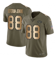 Youth Nike New York Jets #88 Austin Seferian-Jenkins Limited Olive/Gold 2017 Salute to Service NFL Jersey