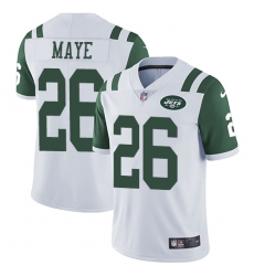 Men's Nike New York Jets #26 Marcus Maye White Vapor Untouchable Limited Player NFL Jersey