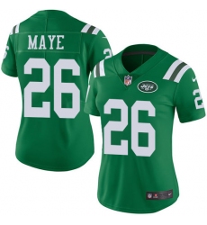 Women's Nike New York Jets #26 Marcus Maye Limited Green Rush Vapor Untouchable NFL Jersey