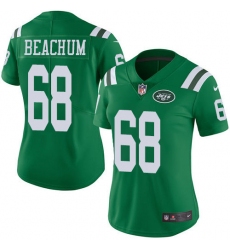 Women's Nike New York Jets #68 Kelvin Beachum Limited Green Rush Vapor Untouchable NFL Jersey