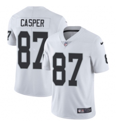 Youth Nike Oakland Raiders #87 Dave Casper White Vapor Untouchable Limited Player NFL Jersey