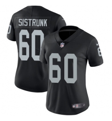 Women's Nike Oakland Raiders #60 Otis Sistrunk Black Team Color Vapor Untouchable Limited Player NFL Jersey