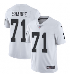 Youth Nike Oakland Raiders #71 David Sharpe White Vapor Untouchable Limited Player NFL Jersey
