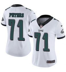 Women's Nike Philadelphia Eagles #71 Jason Peters White Vapor Untouchable Limited Player NFL Jersey