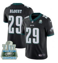 Men's Nike Philadelphia Eagles #29 LeGarrette Blount Black Alternate Vapor Untouchable Limited Player Super Bowl LII Champions NFL Jersey