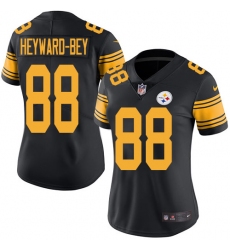Women's Nike Pittsburgh Steelers #88 Darrius Heyward-Bey Limited Black Rush Vapor Untouchable NFL Jersey