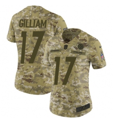 Women's Nike Pittsburgh Steelers #17 Joe Gilliam Limited Camo 2018 Salute to Service NFL Jersey