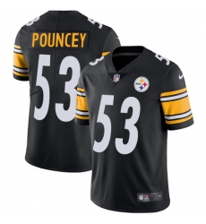 Youth Nike Pittsburgh Steelers #53 Maurkice Pouncey Black Team Color Vapor Untouchable Limited Player NFL Jersey