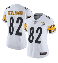 Women's Nike Pittsburgh Steelers #82 John Stallworth White Vapor Untouchable Limited Player NFL Jersey