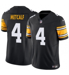 Men's Pittsburgh Steelers #4 DK Metcalf Black 2025 F.U.S.E. Vapor Untouchable Limited Football Stitched Jersey