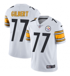 Youth Nike Pittsburgh Steelers #77 Marcus Gilbert White Vapor Untouchable Limited Player NFL Jersey