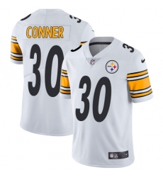 Men's Nike Pittsburgh Steelers #30 James Conner White Vapor Untouchable Limited Player NFL Jersey
