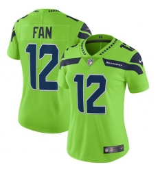 Women's Nike Seattle Seahawks 12th Fan Limited Green Rush Vapor Untouchable NFL Jersey
