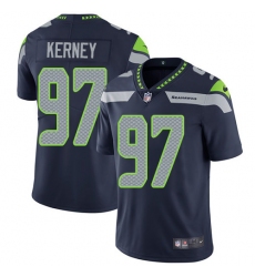 Men's Nike Seattle Seahawks #97 Patrick Kerney Steel Blue Team Color Vapor Untouchable Limited Player NFL Jersey
