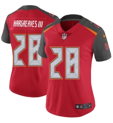 Women's Nike Tampa Bay Buccaneers #28 Vernon Hargreaves III Elite Red Team Color NFL Jersey