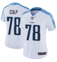 Women's Nike Tennessee Titans #78 Curley Culp White Vapor Untouchable Limited Player NFL Jersey