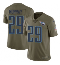 Youth Nike Tennessee Titans #29 DeMarco Murray Limited Olive 2017 Salute to Service NFL Jersey