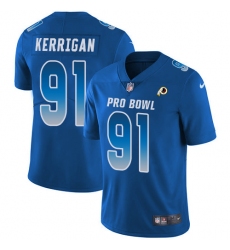 Youth Nike Washington Redskins #91 Ryan Kerrigan Limited Royal Blue 2018 Pro Bowl NFL Jersey