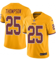Men's Nike Washington Redskins #25 Chris Thompson Limited Gold Rush Vapor Untouchable NFL Jersey
