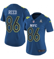 Women's Nike Washington Redskins #86 Jordan Reed Limited Blue 2017 Pro Bowl NFL Jersey