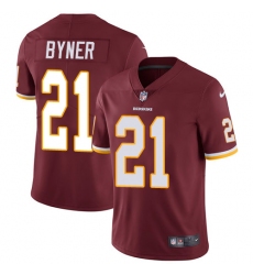 Men's Nike Washington Redskins #21 Earnest Byner Burgundy Red Team Color Vapor Untouchable Limited Player NFL Jersey