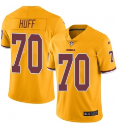 Youth Nike Washington Redskins #70 Sam Huff Limited Gold Rush Vapor Untouchable NFL Jersey