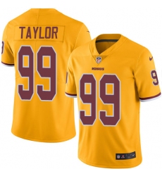 Youth Nike Washington Redskins #99 Phil Taylor Limited Gold Rush Vapor Untouchable NFL Jersey