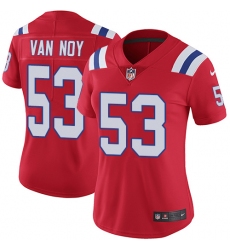 Women's Nike New England Patriots #53 Kyle Van Noy Red Alternate Vapor Untouchable Limited Player NFL Jersey