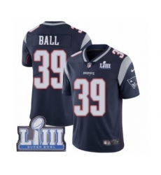 Men's Nike New England Patriots #39 Montee Ball Navy Blue Team Color Vapor Untouchable Limited Player Super Bowl LIII Bound NFL Jersey