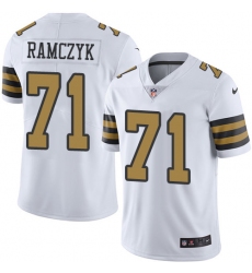 Youth Nike New Orleans Saints #71 Ryan Ramczyk Limited White Rush Vapor Untouchable NFL Jersey