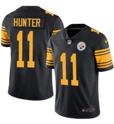 Youth Nike Pittsburgh Steelers #11 Justin Hunter Limited Black Rush Vapor Untouchable NFL Jersey