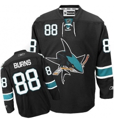 Youth Reebok San Jose Sharks #88 Brent Burns Authentic Black Third NHL Jersey
