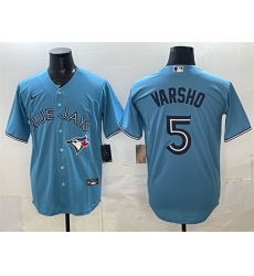 Men's Toronto Blue Jays #5 Daulton Varsho Light Blue 2025 Cool Base Stitched Baseball Jersey
