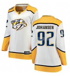 Women's Nashville Predators #92 Ryan Johansen Fanatics Branded White Away Breakaway NHL Jersey