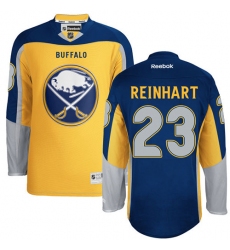 Women's Reebok Buffalo Sabres #23 Sam Reinhart Authentic Gold Third NHL Jersey