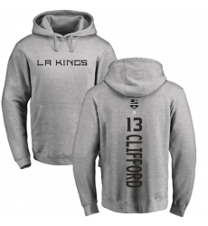 NHL Adidas Los Angeles Kings #13 Kyle Clifford Ash Backer Pullover Hoodie