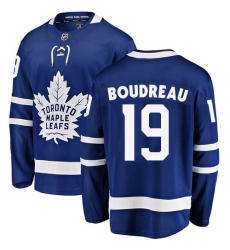 Youth Toronto Maple Leafs #19 Bruce Boudreau Fanatics Branded Royal Blue Home Breakaway NHL Jersey