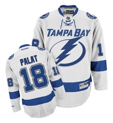 Youth Reebok Tampa Bay Lightning #18 Ondrej Palat Authentic White Away NHL Jersey